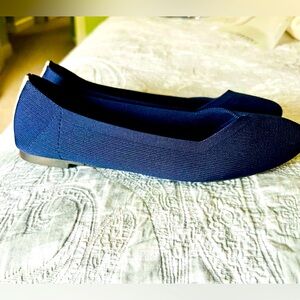 Navy flats, brand new never worn (no tags)